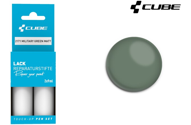 Cube Lackstift Set MILITARY GREEN matt 2171