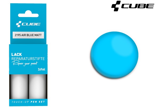 Cube Lackstift Set AIR BLUE matt 2195