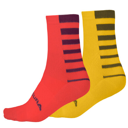 Endura Coolmax® Stripe Socken (Doppelpack)