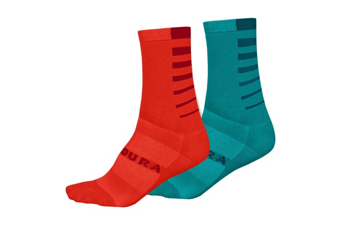 Endura Damen Coolmax® Stripe Socken (Zweierpack)