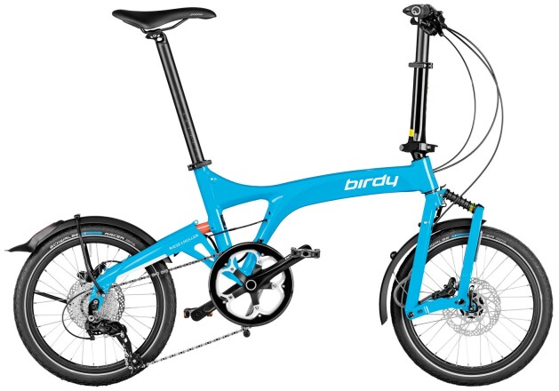 Riese und Müller Birdy touring Testbike cyan