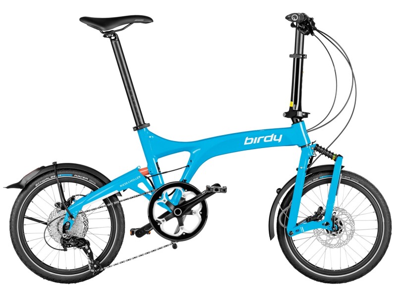 Riese und Müller Birdy touring Testbike cyan