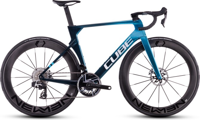 Cube Litening AERO C:68X SLX chromeblue´n´liquidblue