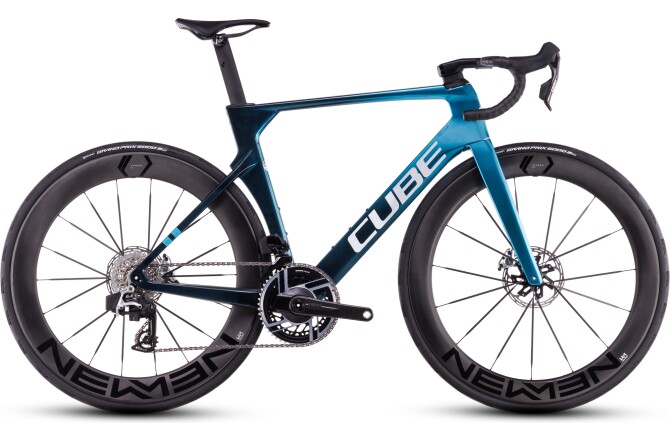 Cube Litening AERO C:68X SLX chromeblue´n´liquidblue