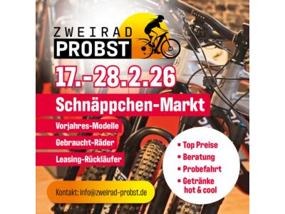 Schnäppchenmarkt bei Zweirad Probst – Jetzt kräftig sparen!