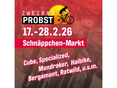 Schnäppchenmarkt bei Zweirad Probst – Jetzt kräftig sparen!