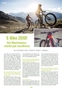 E-Bike 2018! Ein Wachstumsmarkt par excellence