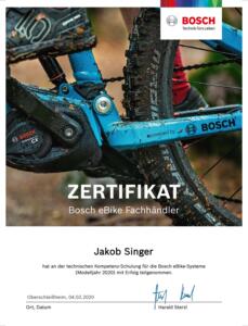 Bosch Zertifikat