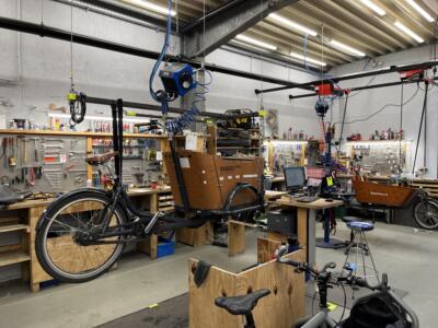 Lastenräder spezialisierte Werkstatt