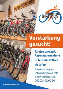 Verkäufer Fahrradteile/ Fahrradzubehör im Fahrradeinzelhandel (m/w/d)
