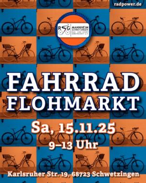Fahrradflohmarkt am Samstag, den 15.11.25
