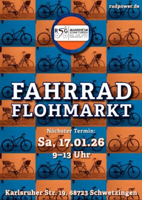 Fahrradflohmarkt am Samstag, den 17.01.26