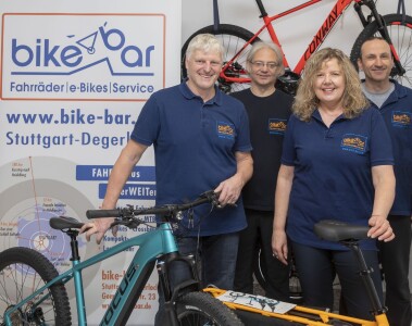 bike-bar Team: Gemeinsam mit Ihnen zum passenden Fahrrad