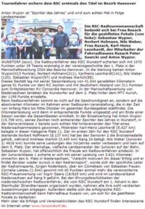 Tourenfahrer sichern dem RSC ...