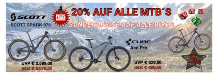 Hammerpreise auf alle MTB´s !