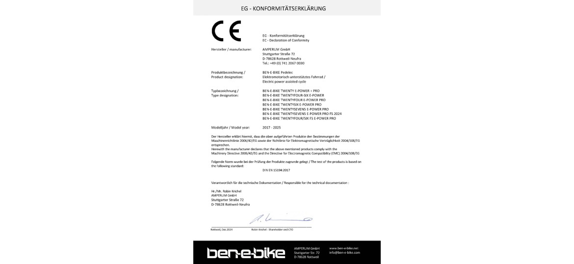 ben-e-bike TWENTY E-Power PRO 20 Zoll