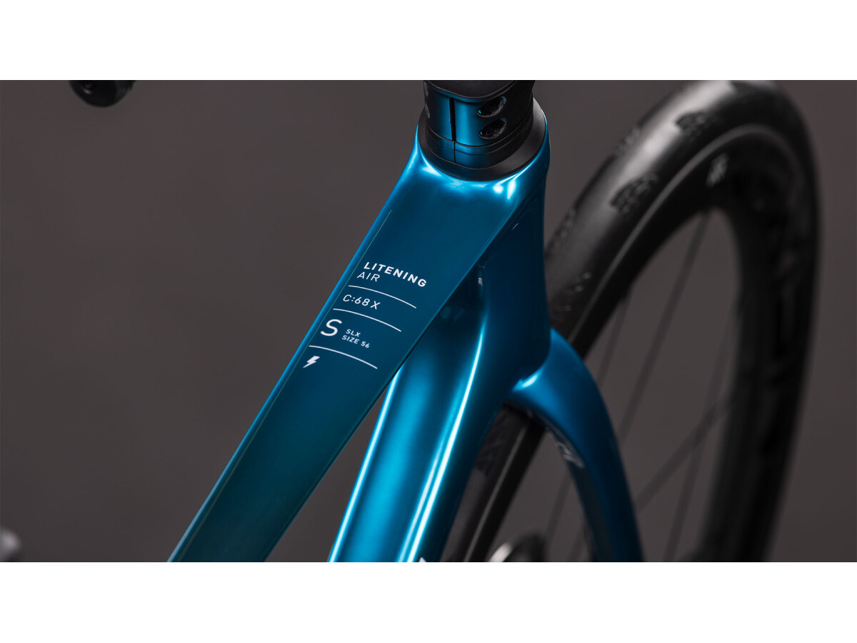 Cube Litening AIR C:68X SLX chromeblue´n´liquidblue