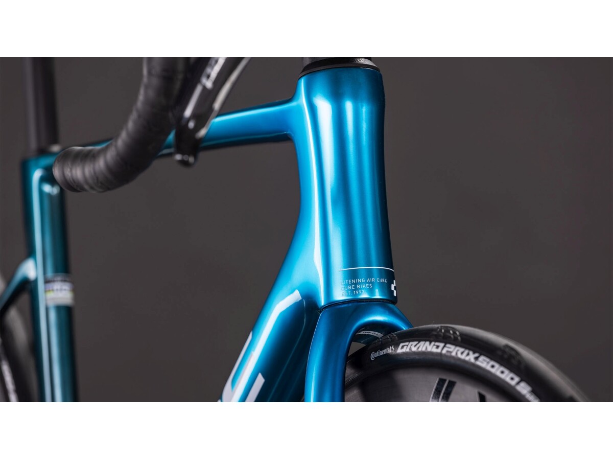 Cube Litening AIR C:68X SLX chromeblue´n´liquidblue