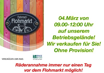1. Radl - Flohmarkt!