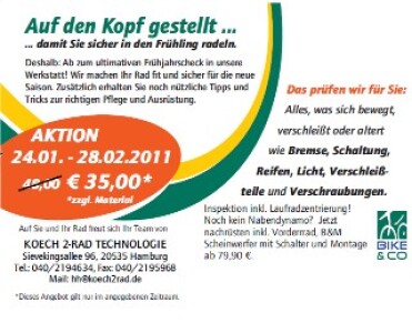 Auf den Kopf gestellt