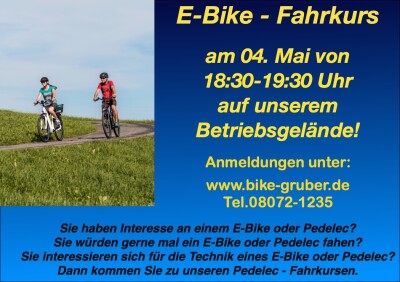 PEDELEC + E - BIKE FAHRKURS