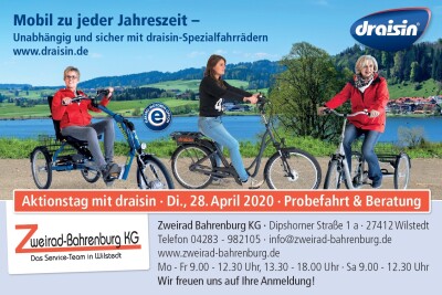 Draisin Mobilitätstag am 14. Mai