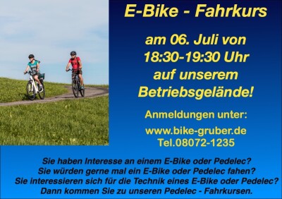 PEDELEC + E - BIKE FAHRKURS