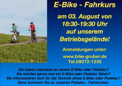 PEDELEC + E - BIKE FAHRKURS