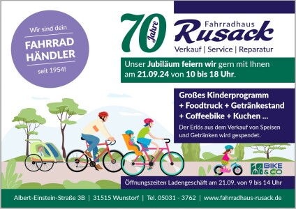 70 Jahre Fahrradhaus Rusack