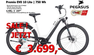 Pegasus Premio EVO 10 Lite | 750 Wh von Fahrrad Rosskopp GmbH, 55218 Ingelheim