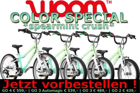 !!  LIMITIERTE SONDERFARBE IN DER WOOM ~GO~ MODELLREIHE AM START  !!