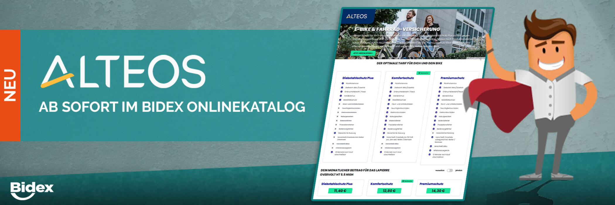 BIDEX Alteos im Onlinekatalog